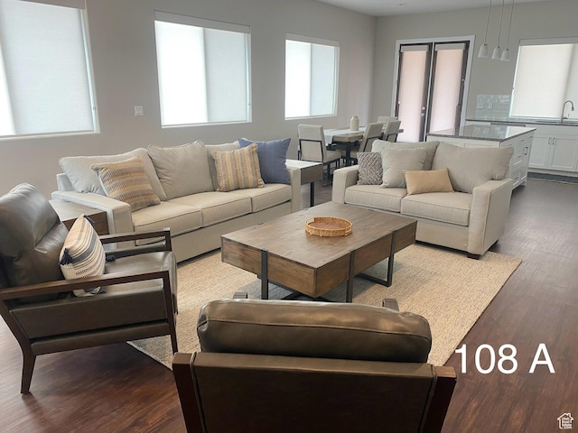 108 Trapper Cir Unit A, Springdale, UT 84767 - living area featuring wood finished floors