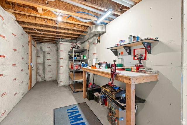 1314 W 1550 N, Lehi, UT 84043 - unfinished below grade area featuring a workshop area