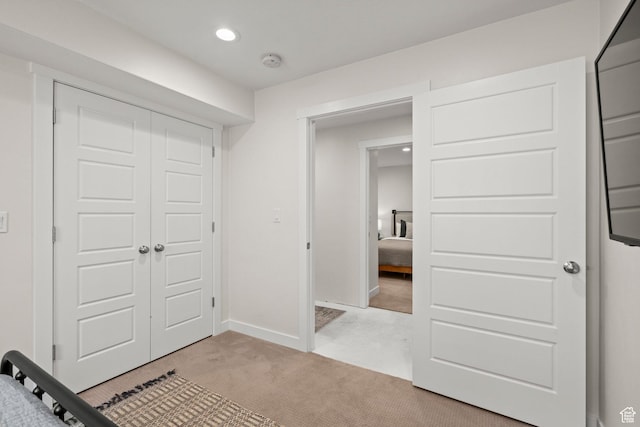 1314 W 1550 N, Lehi, UT 84043 - unfurnished bedroom featuring a closet, light carpet, recessed lighting, and baseboards