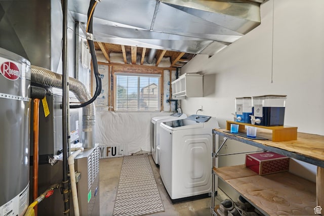 593 N 680 W, Tooele, UT 84074 - washroom featuring washing machine and clothes dryer and a workshop area