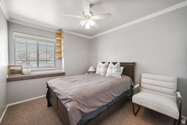 593 N 680 W, Tooele, UT 84074 - carpeted bedroom with baseboards, crown molding, and ceiling fan