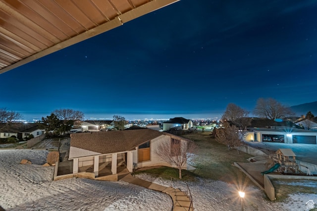 42 Benchmark Vlg, Tooele, UT 84074 - view of patio at twilight