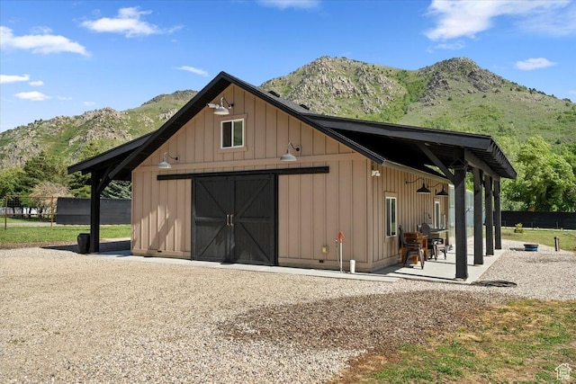 145 N 10450 E, Huntsville, UT 84317 - view of outdoor structure featuring a mountain view