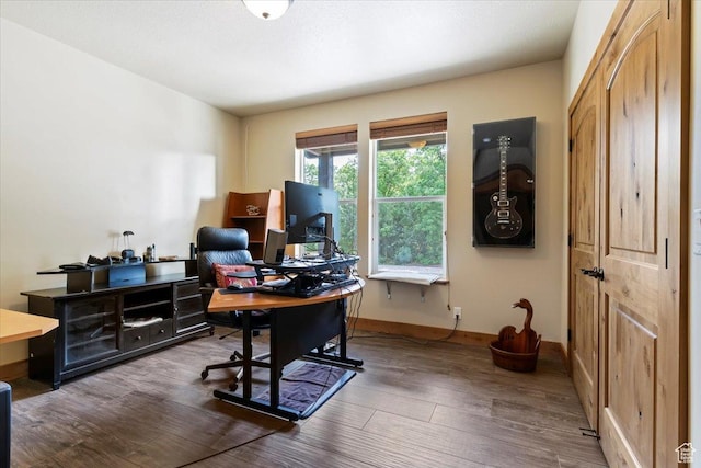 145 N 10450 E, Huntsville, UT 84317 - office area featuring wood finished floors and baseboards