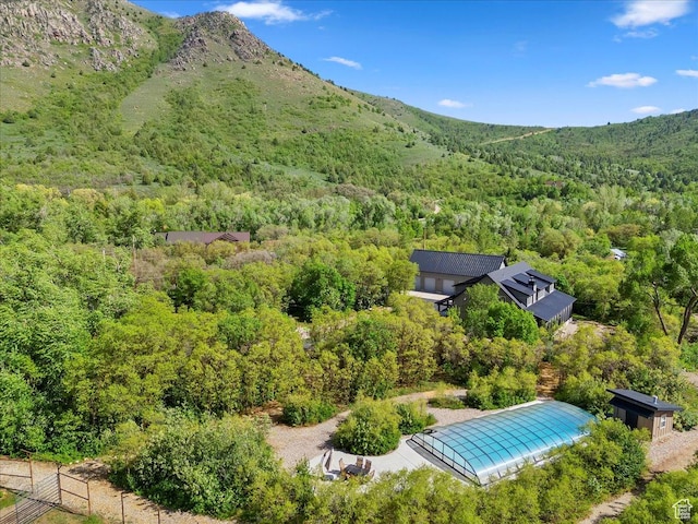 145 N 10450 E, Huntsville, UT 84317 - view of subject property featuring a forest and a mountainous background