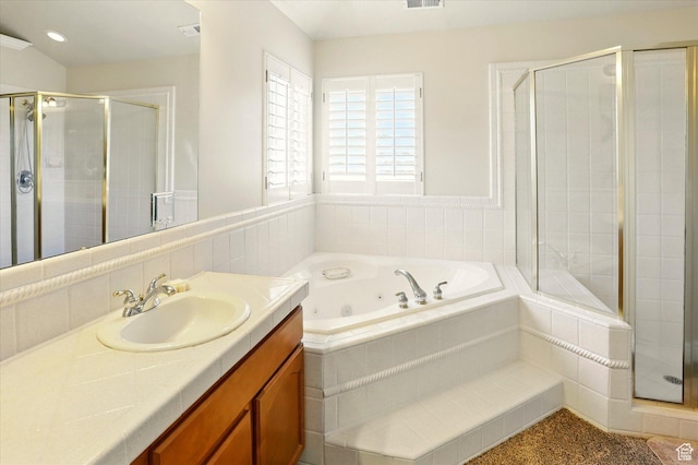 1926 N 1420 W, Provo, UT 84604 - full bath featuring vanity, a stall shower, and a whirlpool tub