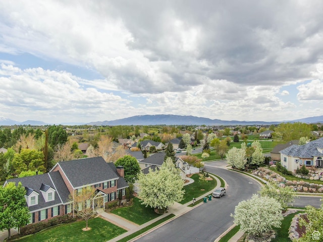 6192 W Ridge Rd, Highland, UT 84003 - aerial view of residential area with mountains