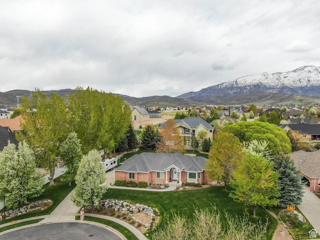 6192 W Ridge Rd, Highland, UT 84003 - aerial view of residential area with mountains