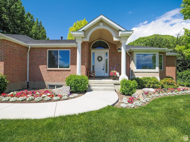 6192 W Ridge Rd, Highland, UT 84003 - view of front of property with brick siding