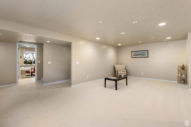 1111 E Bench View Dr, Ogden, UT 84404 - unfurnished room with light colored carpet, recessed lighting, and baseboards