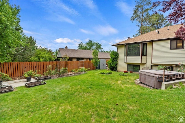 3272 N 175 W, North Ogden, UT 84414 - view of yard featuring a vegetable garden and a hot tub