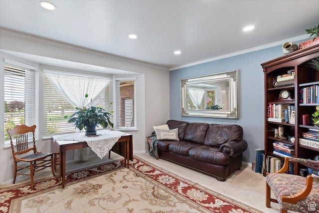 3272 N 175 W, North Ogden, UT 84414 - office area with recessed lighting, baseboards, and ornamental molding
