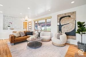 3525 E Ceres Dr S, Millcreek, UT 84124 - living room featuring wood finished floors and recessed lighting