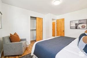 3525 E Ceres Dr S, Millcreek, UT 84124 - bedroom with wood finished floors and a closet