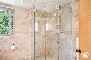 3525 E Ceres Dr S, Millcreek, UT 84124 - bathroom featuring a shower stall