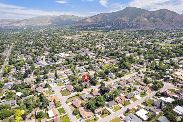 2201 E Gregson Ave, Salt Lake City, UT 84109 - aerial overview of property's location with a mountain backdrop
