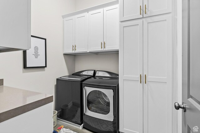 88 N Parkside Loop W, Elk Ridge, UT 84651 - washroom featuring cabinet space and washing machine and clothes dryer