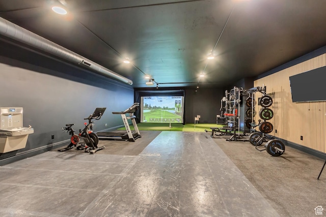 423 S 150 E, Mapleton, UT 84664 - workout room featuring baseboards