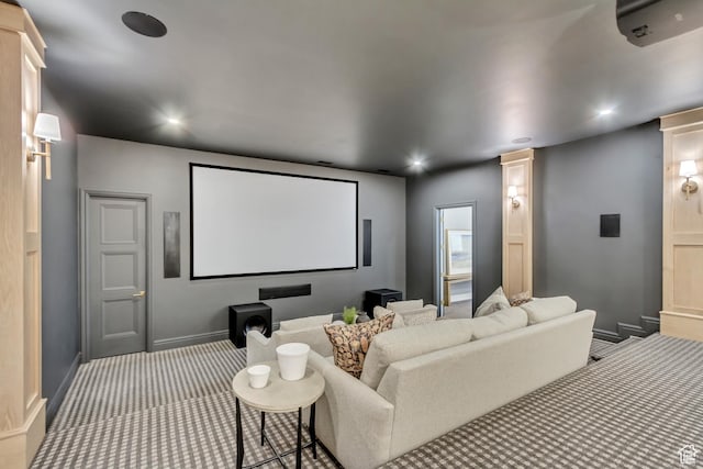 423 S 150 E, Mapleton, UT 84664 - cinema room featuring carpet and recessed lighting