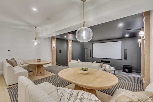 423 S 150 E, Mapleton, UT 84664 - cinema with recessed lighting and wood finished floors