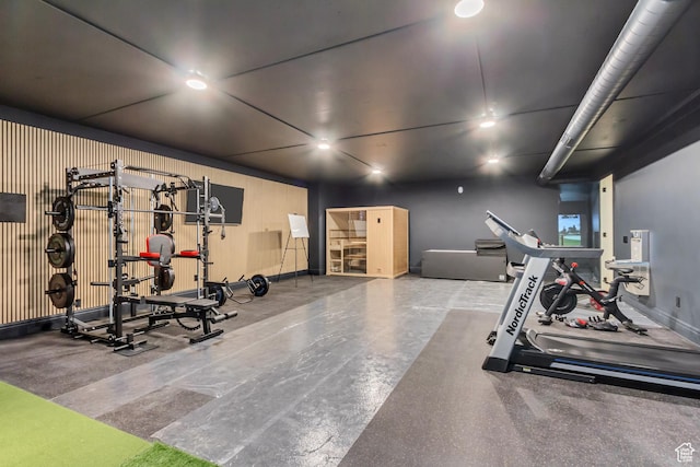 423 S 150 E, Mapleton, UT 84664 - exercise area featuring baseboards