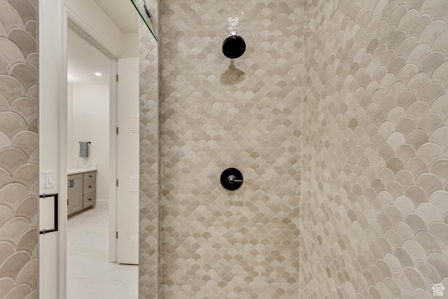 423 S 150 E, Mapleton, UT 84664 - bathroom view of a tile shower and vanity