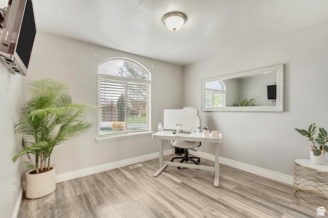 5617 W High Spirit Ct, Herriman, UT 84096 - office with wood finished floors