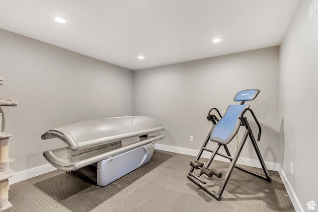 5617 W High Spirit Ct, Herriman, UT 84096 - exercise area featuring recessed lighting