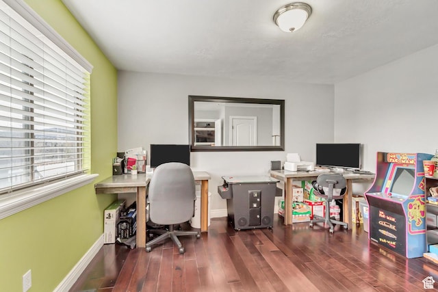 5617 W High Spirit Ct, Herriman, UT 84096 - home office with wood finished floors