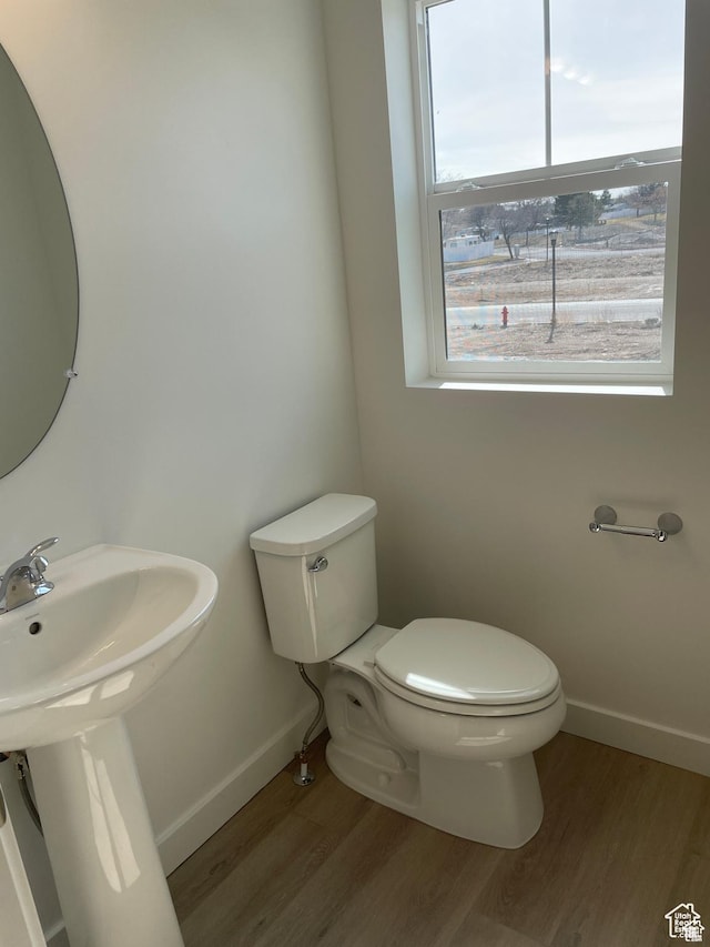 1650 N Main St N Unit 126, Layton, UT 84041 - half bath featuring toilet, wood finished floors, and baseboards