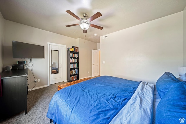 107 E Jordan Blvd Unit 506, Saratoga Springs, UT 84045 - carpeted bedroom with baseboards and a ceiling fan
