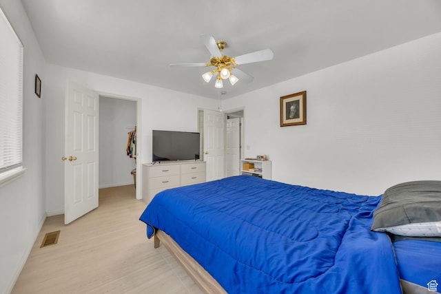 556 E 800 N, Ogden, UT 84404 - bedroom featuring light wood finished floors, baseboards, and a ceiling fan