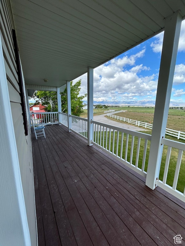 4306 Elk Ln, Erda, UT 84074 - wooden terrace with a rural view