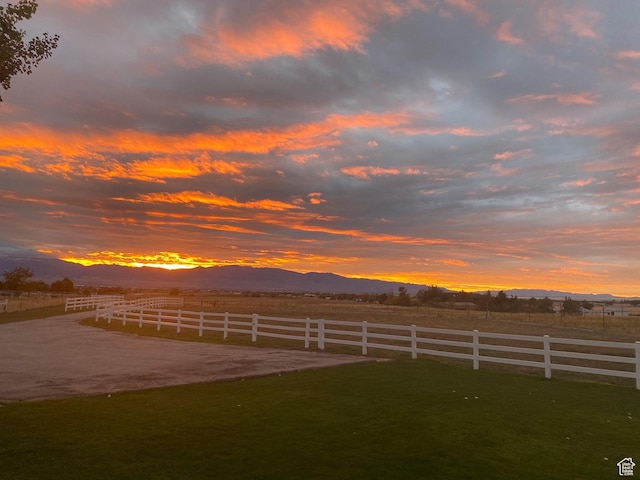 4306 Elk Ln, Erda, UT 84074 - view of yard with a view of countryside and a mountain view