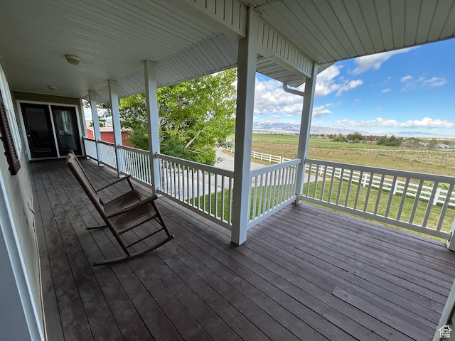 4306 Elk Ln, Erda, UT 84074 - wooden deck with a rural view