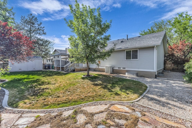 2268 E 10140 S, Sandy, UT 84092 - rear view of house with roof with shingles and stairs
