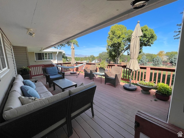 975 S Canyon Breeze E, Draper, UT 84020 - deck with outdoor lounge area