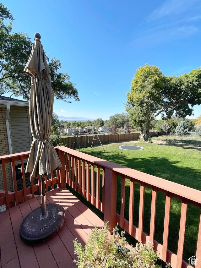 975 S Canyon Breeze E, Draper, UT 84020 - wooden terrace featuring a playground
