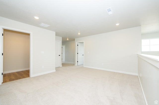 166 N Husker Ln, Saratoga Springs, UT 84045 - empty room with light colored carpet, baseboards, and recessed lighting