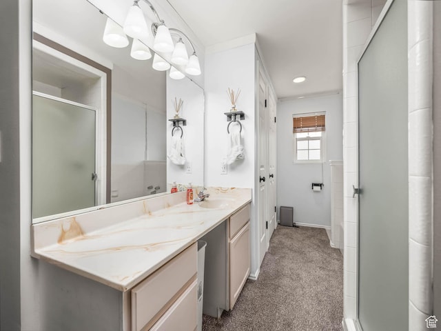 167 N 750 E, Orem, UT 84097 - full bath with a stall shower, double vanity, and baseboards