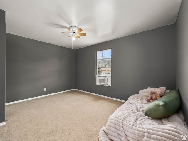 167 N 750 E, Orem, UT 84097 - bedroom featuring carpet floors, cooling unit, baseboards, and a ceiling fan