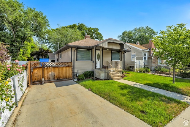 763 E Spring View Dr, Millcreek, UT 84106 - bungalow with a gate and a chimney