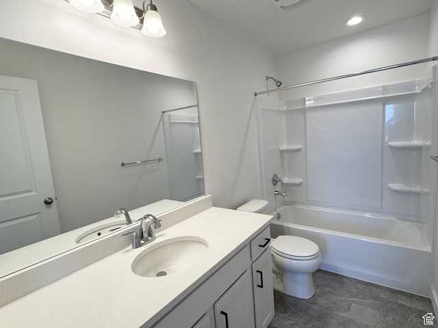 6648 W 11800 S, South Jordan, UT 84009 - full bath featuring toilet, vanity, and shower / tub combination