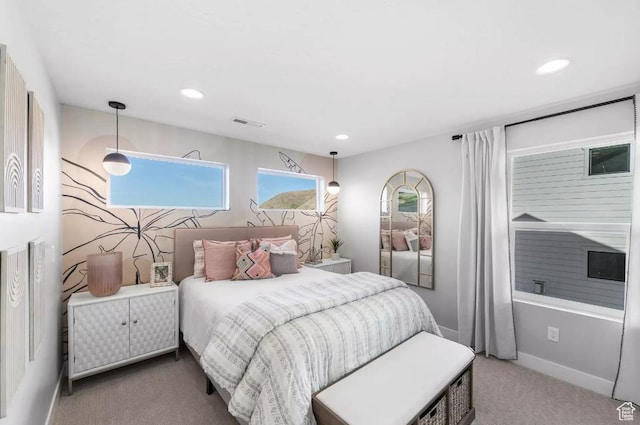 5877 N Canyon Rim Rd Unit 623, Lehi, UT 84043 - carpeted bedroom featuring baseboards and recessed lighting