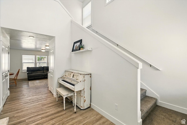 2124 S 1490 W, Wellsville, UT 84339 - stairs with baseboards and wood finished floors