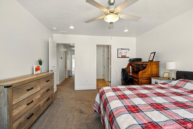 2124 S 1490 W, Wellsville, UT 84339 - bedroom with carpet, recessed lighting, and a ceiling fan