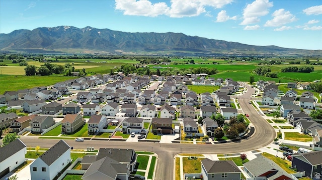2124 S 1490 W, Wellsville, UT 84339 - aerial perspective of suburban area featuring mountains