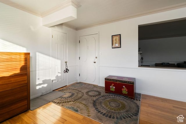 1132 E 2700 S Unit E36, Millcreek, UT 84106 - entryway featuring crown molding and wood finished floors