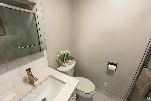 1132 E 2700 S Unit E36, Millcreek, UT 84106 - bathroom with vanity, a shower with door, and tile patterned floors