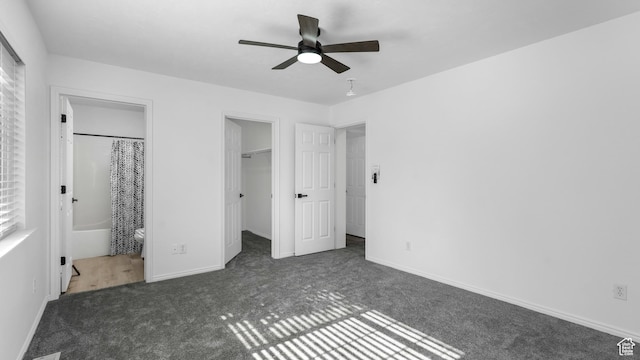 1833 W 7600 S Unit 419, West Jordan, UT 84084 - unfurnished bedroom with carpet, a spacious closet, ensuite bath, baseboards, and a closet